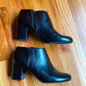 Black, ankle boots. Absolutely like new.